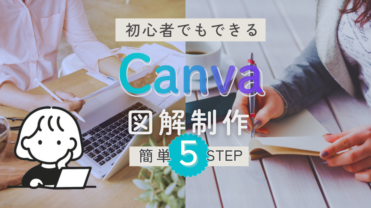 Canvaで図解簡単5ステップ